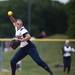 Saline junior shortstop Laura Vaccaro throws to first in the game against Allen Park on Saturday, June 8. Daniel Brenner I AnnArbor.com
